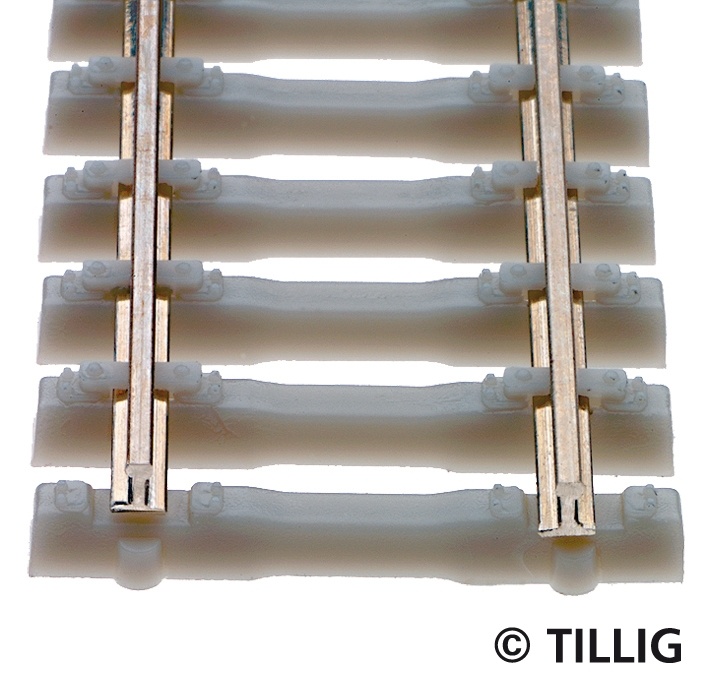 SH Tillig 83149 porta diritta binario 166 mm per funzionamento digitale adatto 