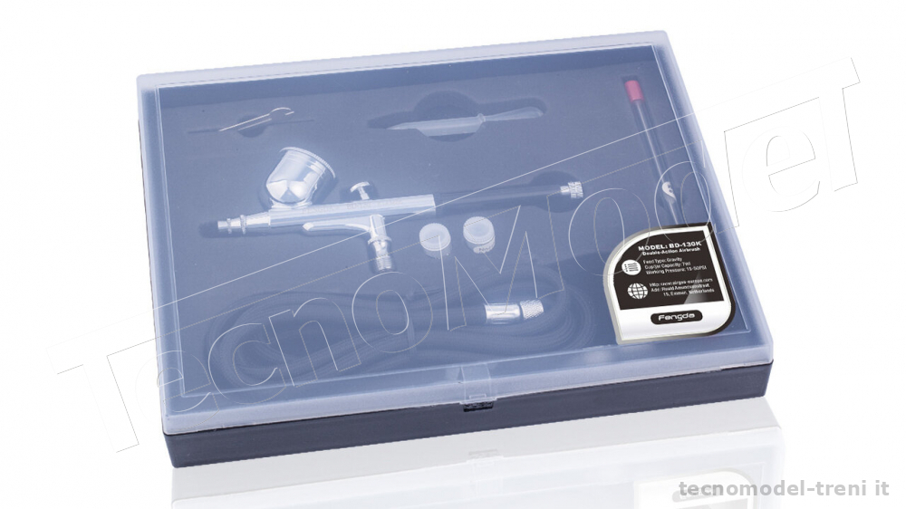 Kit Aerografo ANCLLO A Singola Azione - Con Ugello 0.8mm, Per Hobby E Fai Da Te - Foto 3