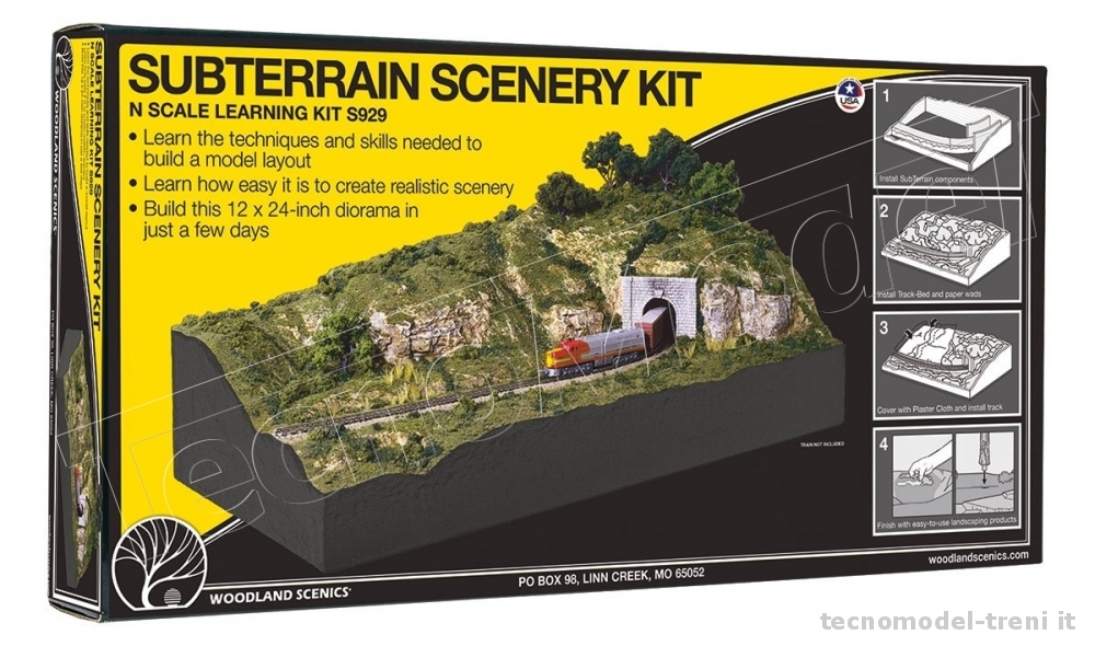 Woodland Scenics S929 SubTerrain Scenery Kit Diorama in scala N 1/160