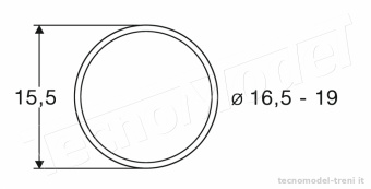 Roco 40072 Anelli di aderenza per ruote da 16,5 a 19 mm