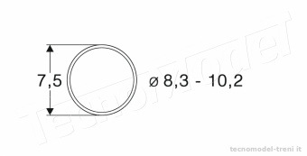 Roco 40068 Anelli di aderenza per ruote diametro da 8,3 a 10,2 mm
