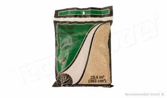 Woodland Scenics B80 Buff Medium Ballast in bustina da 353 cu cm