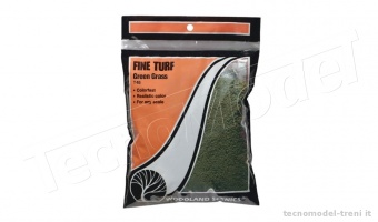 Woodland Scenics T45 Fine Turf Green Grass in bustina da 353 cu cm