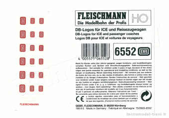 Fleischmann 6552 Loghi DB per ICE e carrozze passeggeri