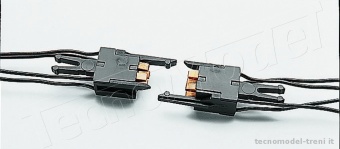 Roco 40345 Coppia ganci con contatti elettrici a 4 poli
