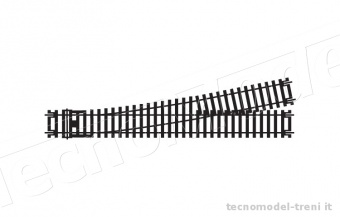 Hornby R8077 Scambio sinistro per alta velocità, 245 mm raggio 852 arco 11.25°