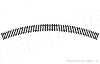 Hornby R609 Doppia curva 3rd raggio 505 mm arco 45°