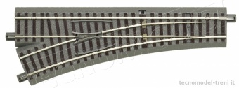 Roco 61140 Scambio sinistro geoLINE, lunghezza 200 mm, 22,5°