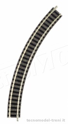 Fleischmann 9120 Binario curvo con massicciata, R1 192 mm 45°