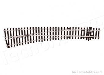 Peco SL-E87 Scambio curvo sinistro polarizzato, codice 100 - 2,5 mm