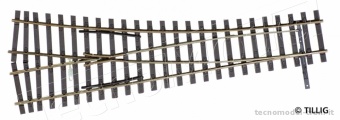 Tillig 85323 Scambio destro EW2 Lunghezza mm 178 raggio deviata 484 mm angolo al cuore 15°