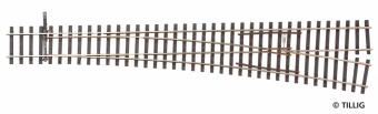 Tillig 85353 Scambio destro EW3 Lunghezza mm 284 raggio deviata 13