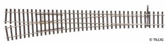 Tillig 85354 Scambio sinistro EW3 Lunghezza mm 284 raggio deviata 13