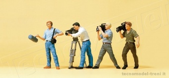 Preiser 10421 Troupe televisiva ENG Betacam