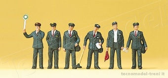 Preiser 10238 Ferrovieri Italiani FS ep.IV, 6 pz.