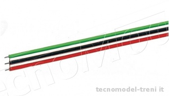 Roco 10623 Cavo piatto a 3 conduttori, 10 metri, sezione cavi 0,2 mm²