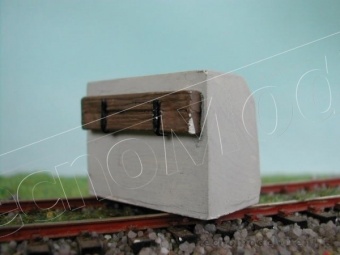 Simplon Model 106M Paraurti per binario terminale FS in cemento montato e verniciato