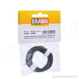 Brawa 32408 Cavo elettrico extra flessibile 0,05 mm 10 metri colore nero