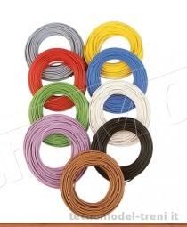 Brawa 32409 Cavo elettrico extra flessibile 0,05 mm 10 metri colore bianco