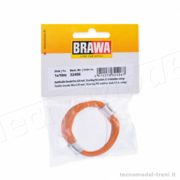 Brawa 32406 Cavo elettrico extra flessibile 0,05 mm 10 metri colore arancione