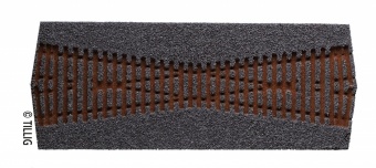Tillig 86579 Massicciata STYROSTONE per incrocio 85160.serie ELITE codice 83