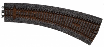 Tillig 86569 Massicciata STYROSTONE per scambio curvo 85311 serie ELITE codice 83
