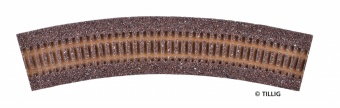Tillig 86505 Massicciata STYROSTONE per binario curvo R41 art. 85145 serie ELITE codice 83