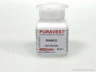 Puravest 20101614 Bianco semilucido, confezione da 25ml.