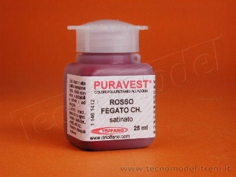 Puravest 11461412 Rosso fegato (FS) satinato, confezione da 25ml. 