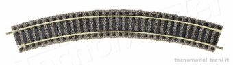 Fleischmann 6120 Binario curvo R1 - raggio 365,5 mm gradi 36° con massicciata