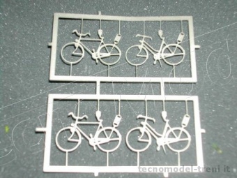 Simplon Model 174K Set 4 biciclette in metallo fotoinciso da dipingere