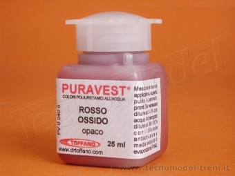 Puravest PV00406 Rosso ossido opaco, confezione da 25ml. 