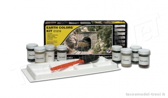 Woodland Scenics C1215 Earth Colors Kit, 8 colori speciali per rocce