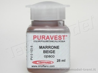 Puravest PV01036 Marrone beige opaco, confezione da 25ml. 