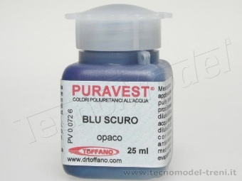 Puravest PV00726 Blu scuro opaco, confezione da 25ml. 