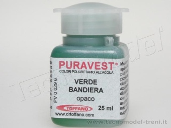 Puravest PV00296 Verde bandiera opaco, confezione da 25ml. 