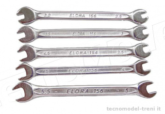 Tecnomodel F51500 Serie di microchiavi di precisione, in acciaio da 2,5 a 5,5 mm