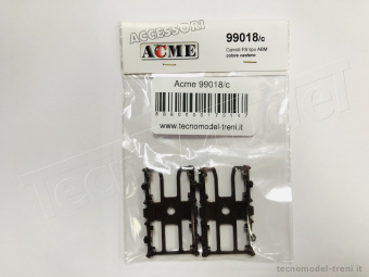 Acme 99018/c Confezione due carrelli FS tipo ABM colore castano