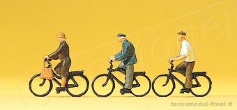 Preiser 10333 Ciclisti anziani con biciclette