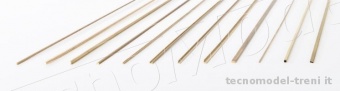 Amati 2771.15 Profilato in ottone sezione ad H 1,5 x 1,5 mm, lunghezza 500 mm