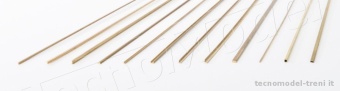 Amati 2781.33 Profilato in ottone tubo quadro 3x3 mm, lunghezza 500 mm