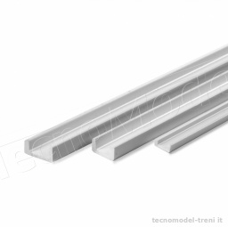 Amati 3412.52 Abs bianco, listello profilo a canalina 1 x 2 x 500 mm, 1 pz.