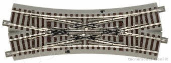 Roco 61164 Incrocio doppio Inglese geoLINE, lunghezza 200 mm, 22,5°