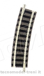 Fleischmann 9127 Binario curvo con massicciata, R2 225,6 mm 15°