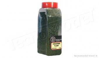 Woodland Scenics T1365 Coarse Turf Dark Green con dosatore shaker da 945 cu cm