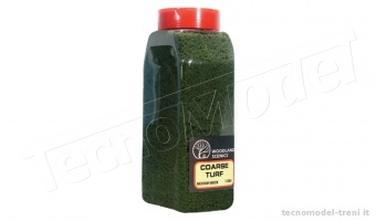 Woodland Scenics T1364 Coarse Turf Medium Green con dosatore shaker da 945 cu cm