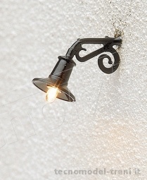 Brawa 5358 Lampione da parete, 13 x 15 mm