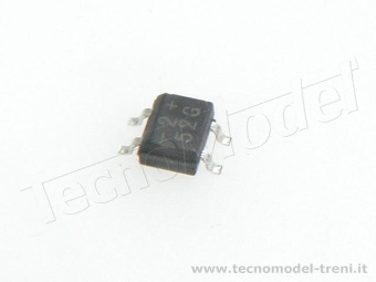 Tecnomodel PD01 Raddrizzatore a ponte di diodi SMD 1 A Conf. pz. 4 . 8.51 x 6.5 x 3.3mm