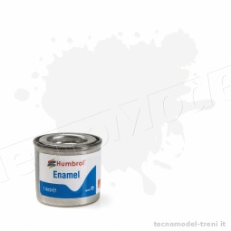 Humbrol A1434 N. 130 Bianco SATIN - Smalto sintetico 14 ml.