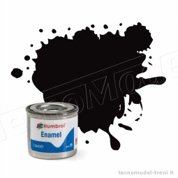 Humbrol A6392 N. 201 Nero metallizzato MET - Smalto sintetico 14 ml.